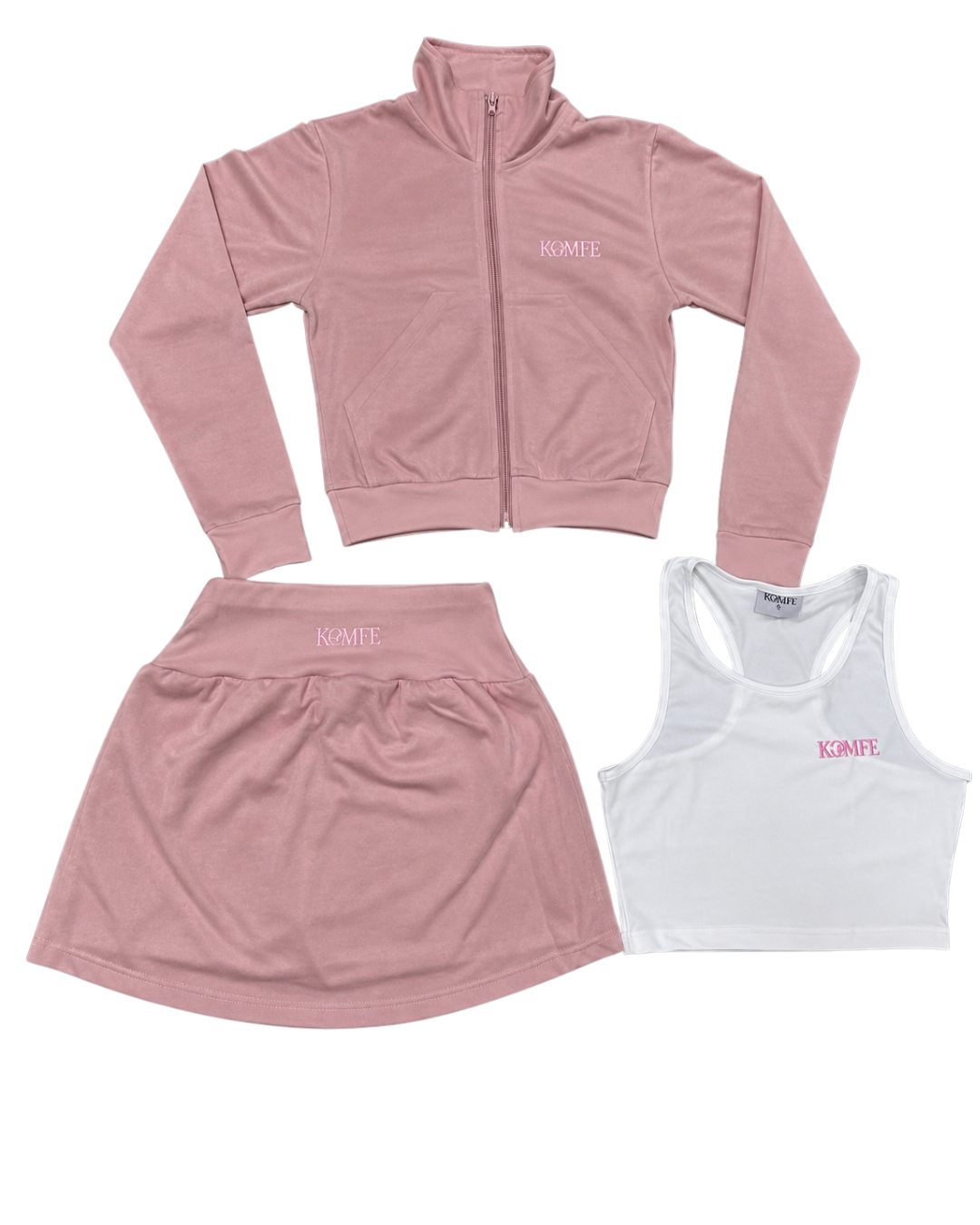 Pink Petal Skirt Set